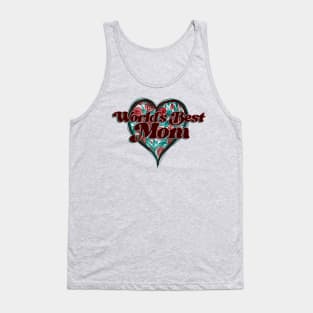 World's Best Mom Vintage Heart Tank Top